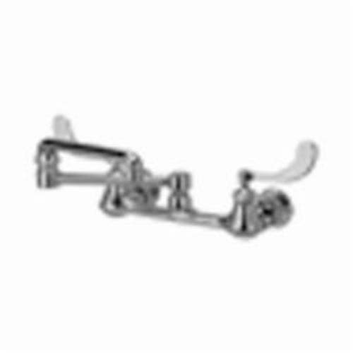 Zurn® AquaSpec® Z842K4-XL Sink Faucet, Wall Mount, 2 Handles, 8 in Center, 2.2 gpm Flow Rate, Polished Chrome