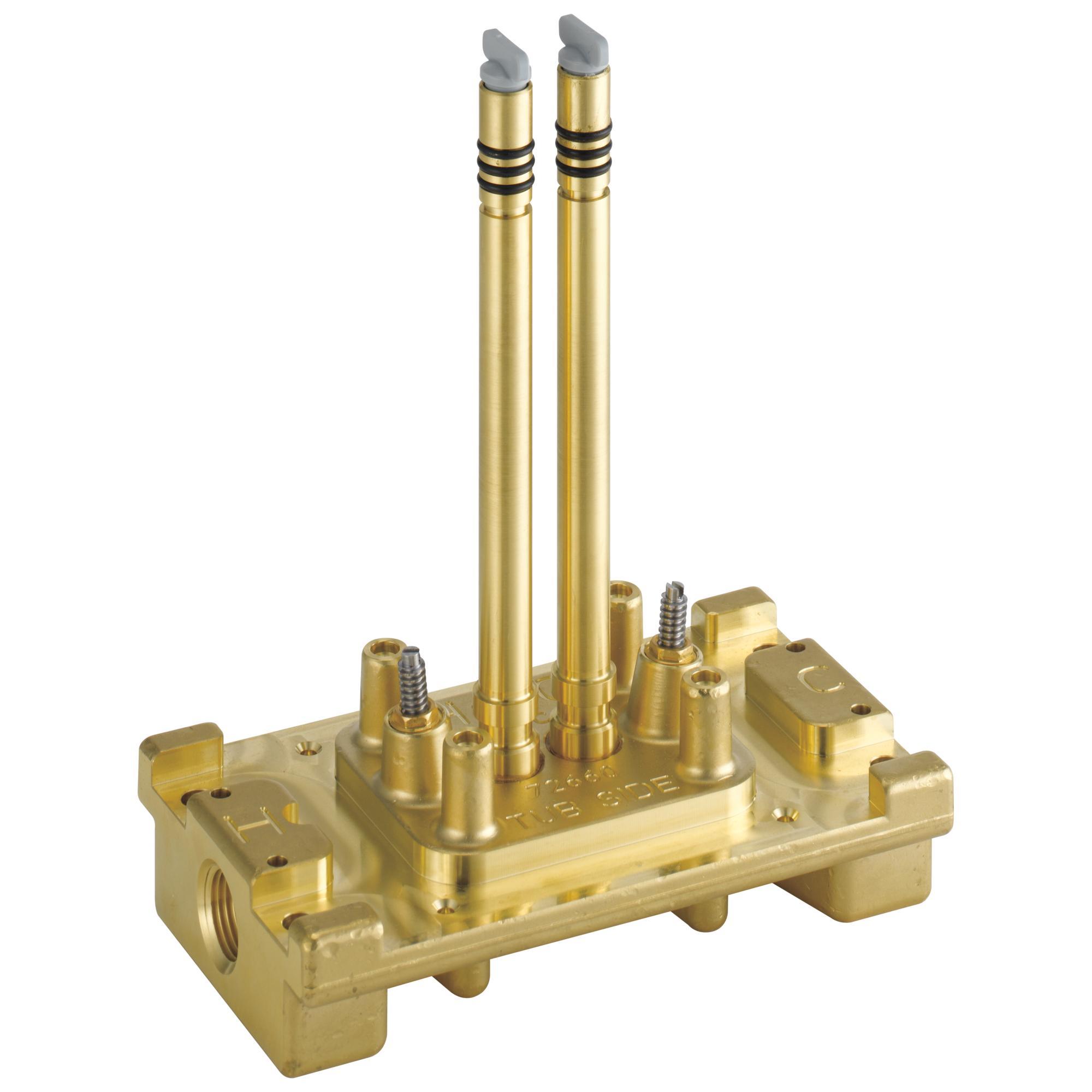 DELTA® R4700-FLWS Rough-In Valve, 1/2 in FNPT Inlet, Forged Brass Body