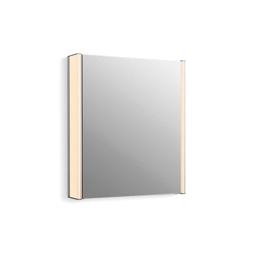 Kohler® 81145-SLE-DA1 Maxstow™ Lighted Medicine Cabinet, 22 in OAW x 24 in OAH, Aluminum, Dark Anodized Aluminum