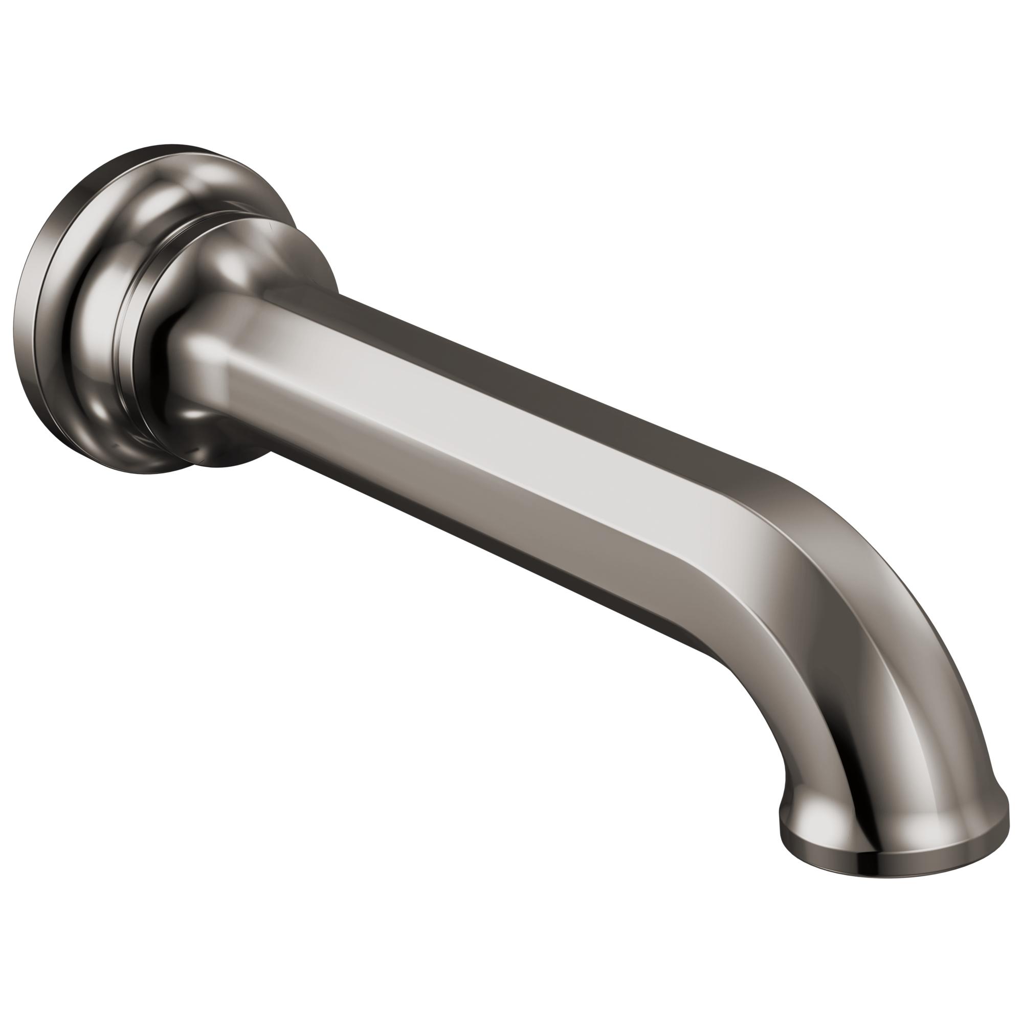Brizo® 73665-BNX Beauclere™ Showering Component Tub Spout, 1/2 in NPT, Brass, Brilliance Black Onyx, Commercial
