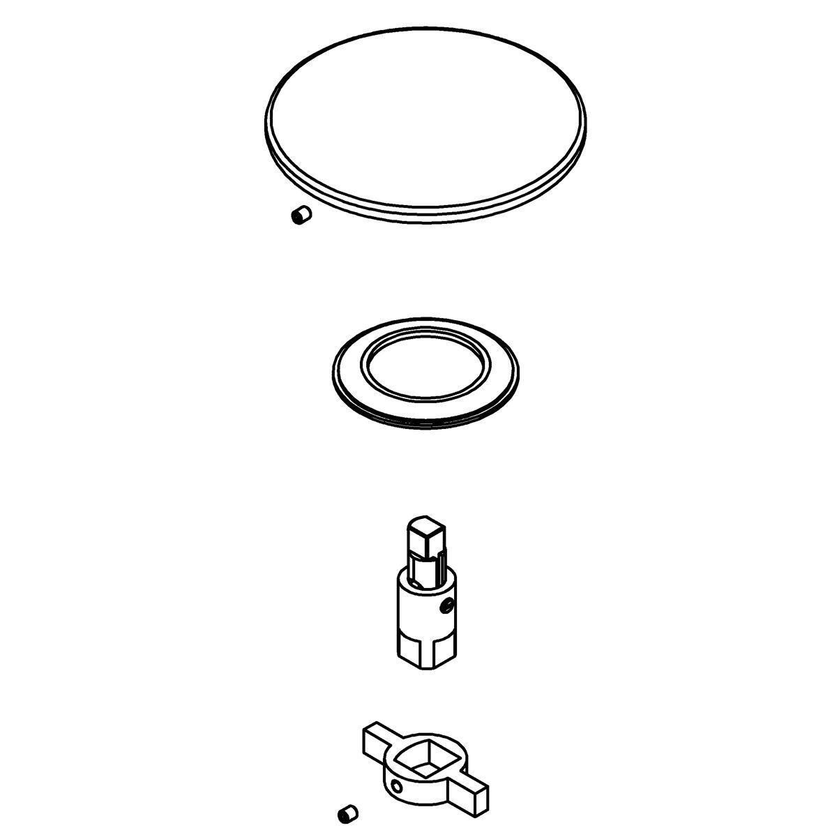 Kohler® 1293034-0 Drain Cover Assembly, White
