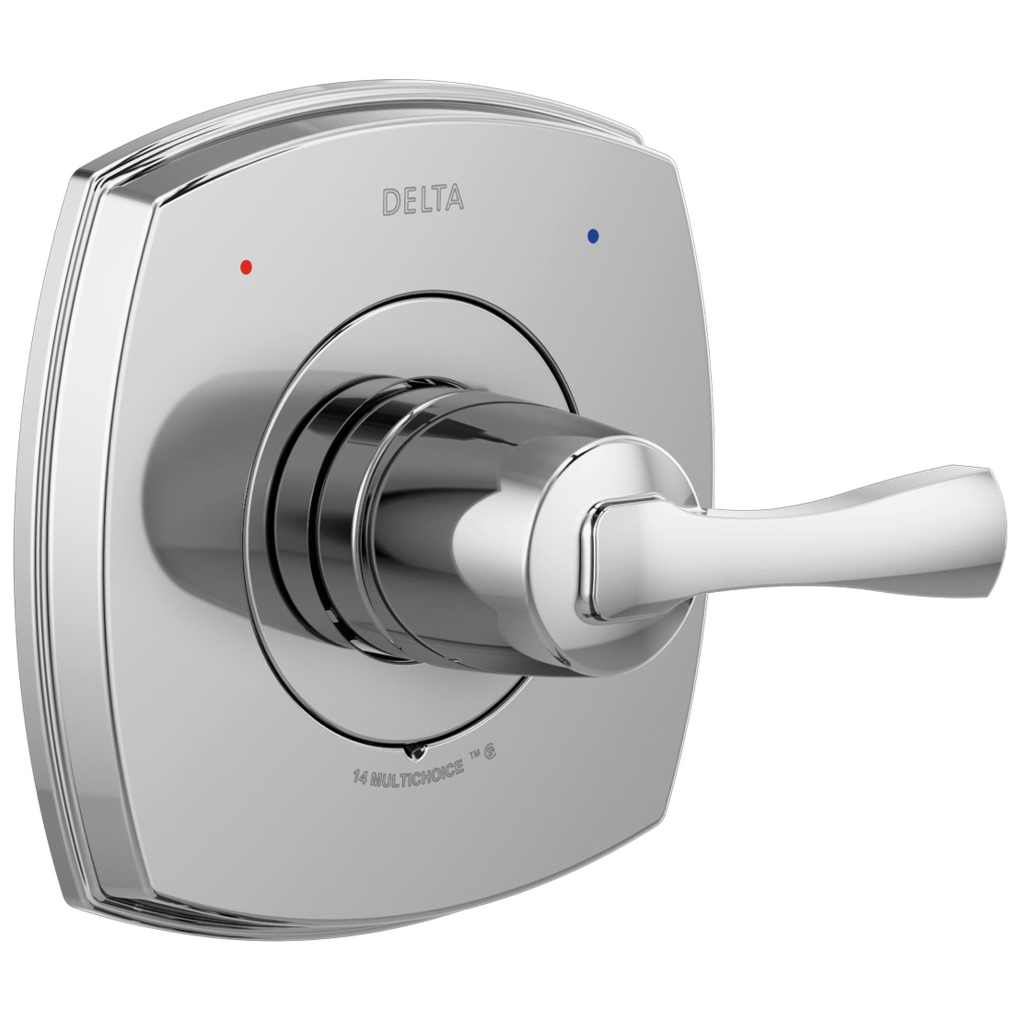 DELTA® T14076-PR 14 Series Stryke® Single Handle Lever Valve, Zinc Body, Chrome