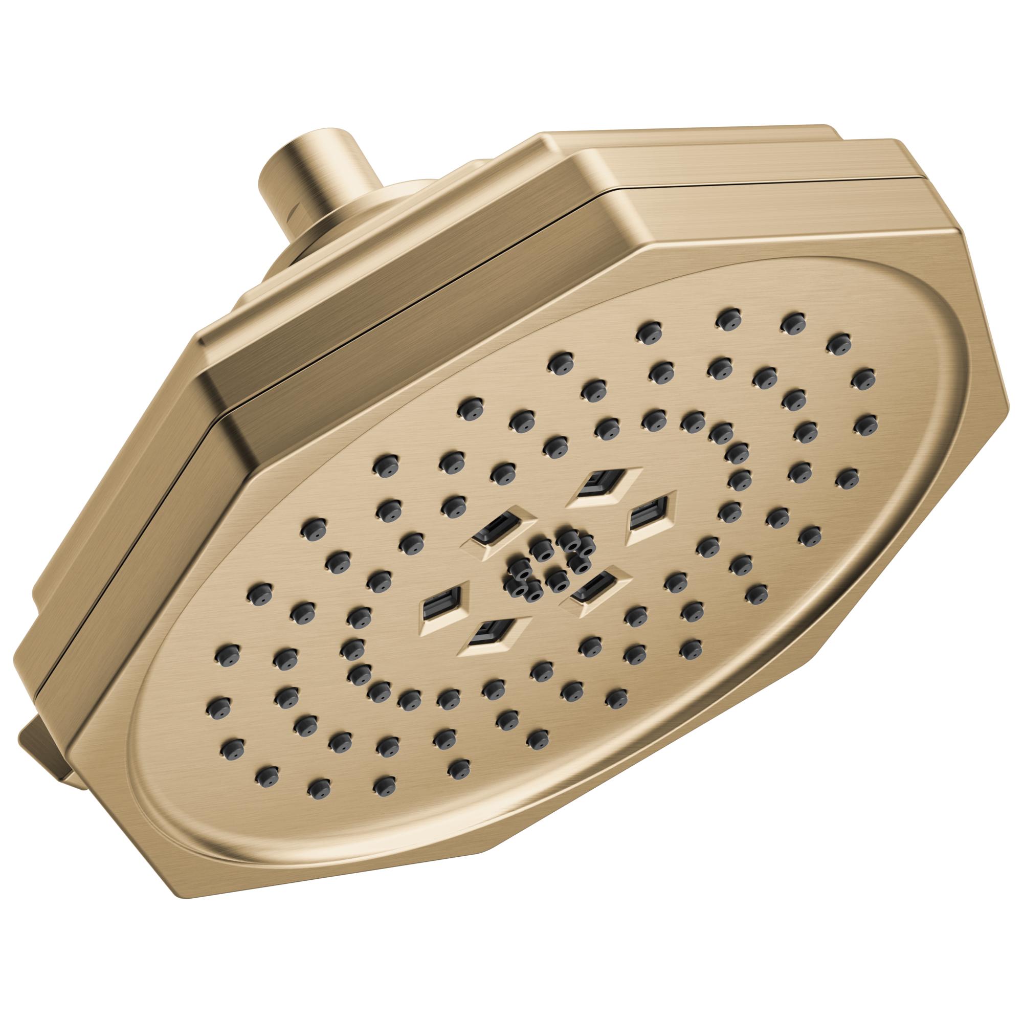 Brizo® 87465-GL Beauclere™ Shower Head, 1.5 gpm Max Flow, Wall Mount, Import