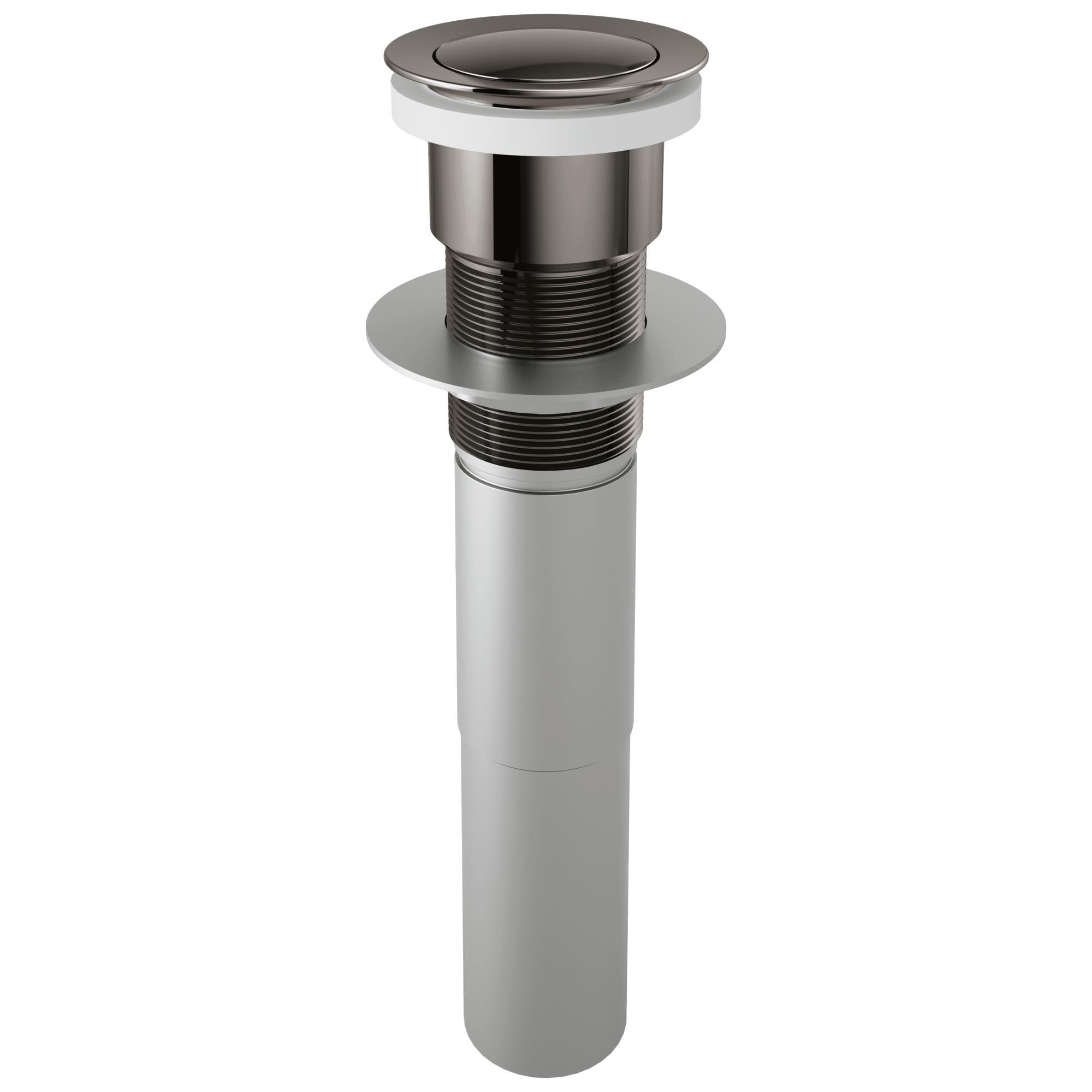 Brizo® RP81627BNX Push Button Pop-Up Lavatory Drain, 1-5/8 in Nominal, Brilliance® Black Onyx