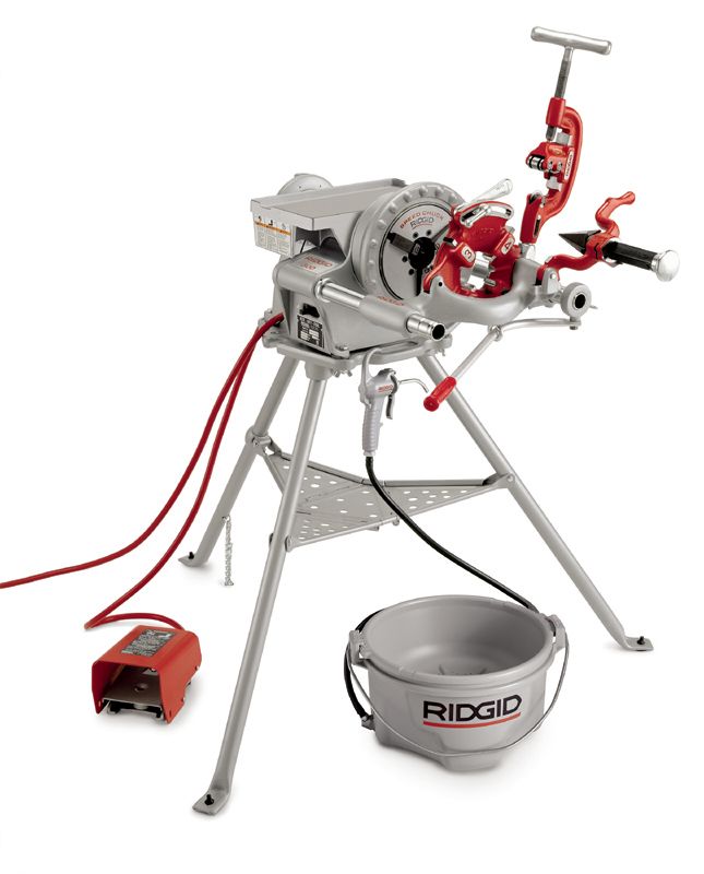RIDGID&reg; 41855 Model 300 Single Phase Power Drive Tool, 1/8 to 2 in/2-1/2 to 4 in With 141 Geared Threaders/4 to 6 in With 161 Geared Threaders Pipe