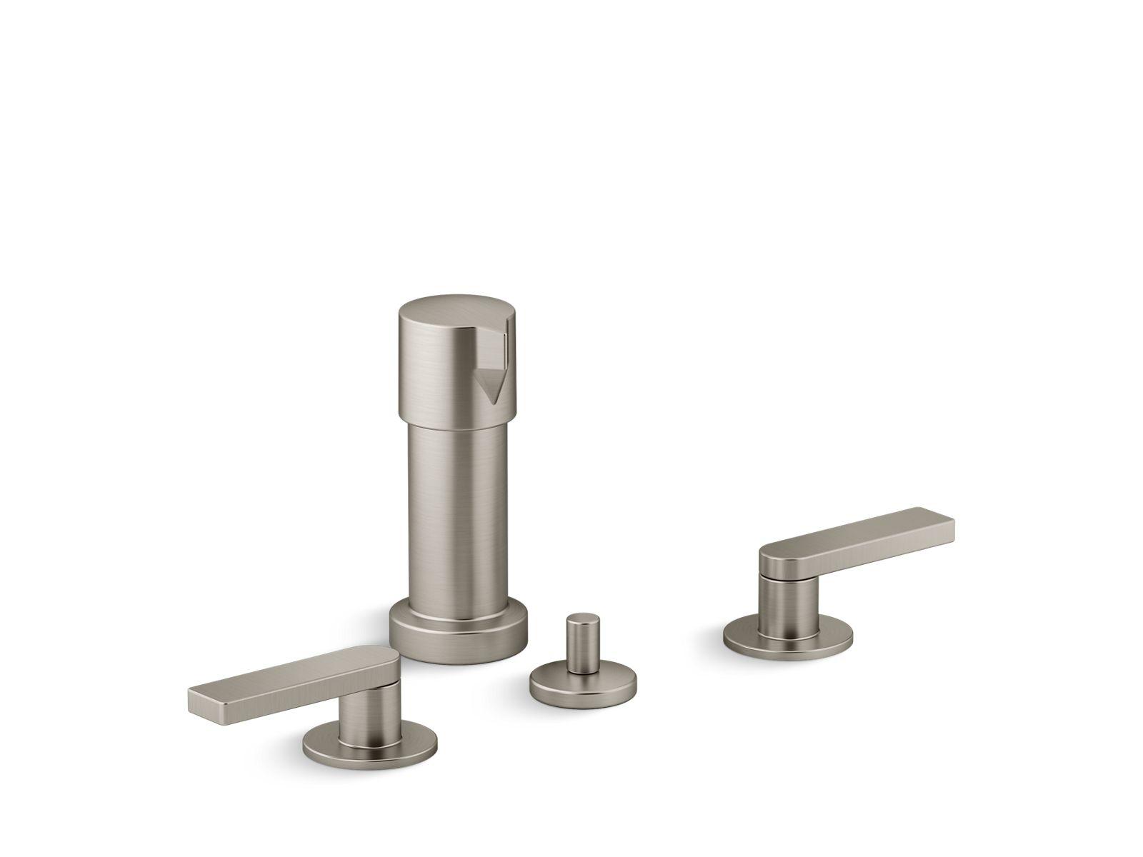 Kohler® 73077-4-BN 73077-4 Composed® Bidet Faucet, Vibrant Brushed Nickel