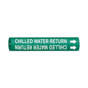 CHILLED WATER RETURN WHITE ON GREEN