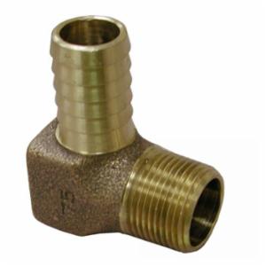 Rbmie1-34-Lf 1 Barb x 3/4 Male Iron Pipe 90 Brass