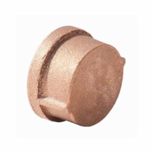1 in Brass Threaded Cap Lead Free Gs