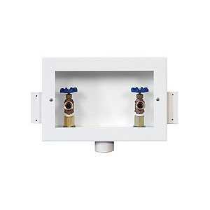 IPS&reg; 82158 Center Drain Washing Machine Outlet Box, 1/2 in Sweat, 2 in Pvc Drain