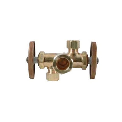 Brasscraft&reg; Cr1901Dvx C Angle Stop, 1/2 x 3/8 x 3/8 in