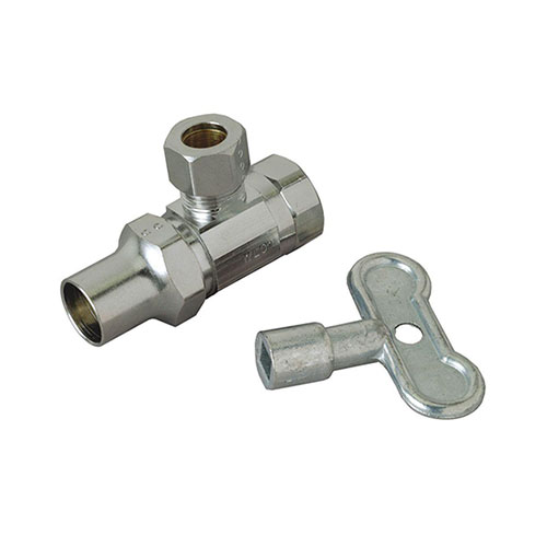 Brasscraft&reg; Sr17X C Angle Stop, Key, 1/2 x 3/8 in