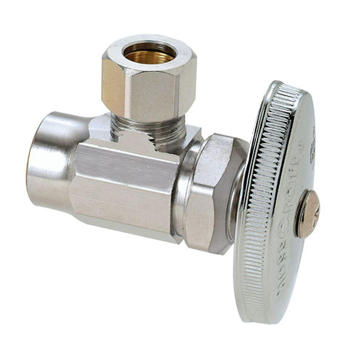 Brasscraft&reg; Sr19X C Angle Stop, Key, 1/2 x 3/8 in