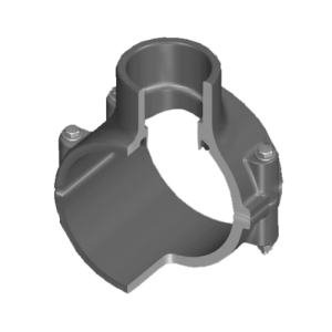 866-415 4 x 1/2 in Pvc Clamp Saddle