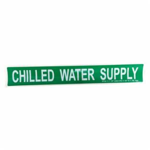 CHILLED WATER SUPPLY WHITE ON GREEN