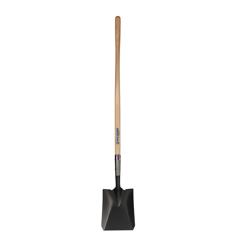 SHOVEL FLAT HEAD LONG WOOD HANDLE