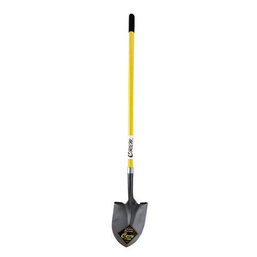 SHOVEL ROUND POINT LONG FIBERGLASS;