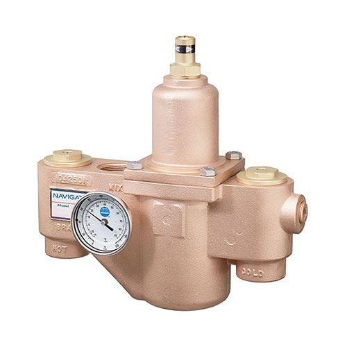 Bradley&reg; S59-3130 Thermostatic Mixing Valve, 1-1/4 x 1-1/2 in