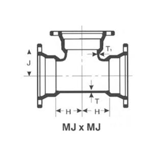 16X12 DI MJ TEE LESS/ACC