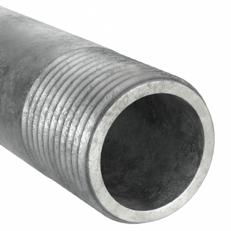1-1/2 in x 21 ft Galvanized Schedule 10 Pipe Grooved