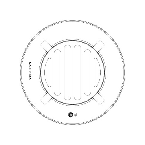 EJIW 6488 6" TALL BEEHIVE DITCH GRATE FOR 24" PIPE