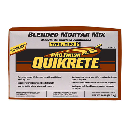Quikrete 80 lb Bag, Type S Block Mason Mix