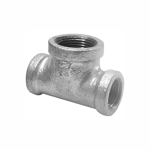 1 x 1 x 1/2 in Galvanized Tee Gs