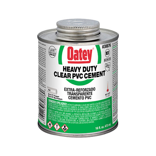 Oatey&reg; 30876 Heavy Duty Clear Pvc Cement, 16 oz