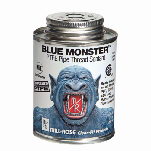 Blue Monster&reg; 76011 Blue Industrial Grade Thread Sealant, 1/2 pt