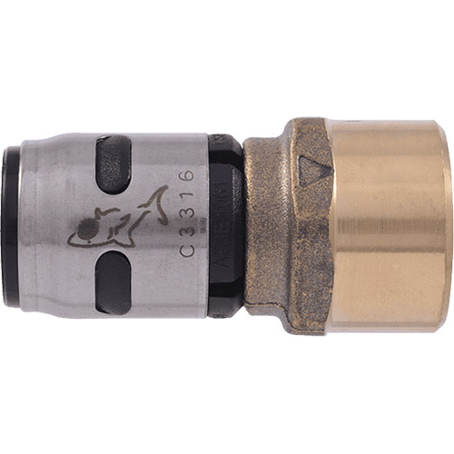 Sharkbite&reg; K072Wp3 Female Adapter, 1/2 in