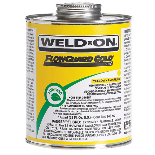 IPS Weld-On&reg; 11029 Flowguard Gold Cpvc Cts Cement, 1/4 pt