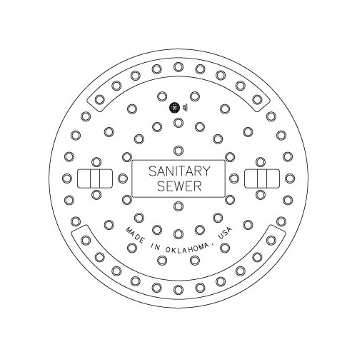 EJ 2100A2 SOLID COVER SANITARY SEWER