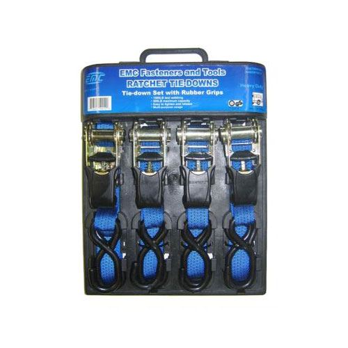 RS154 Ratchet Straps, 4 Pack