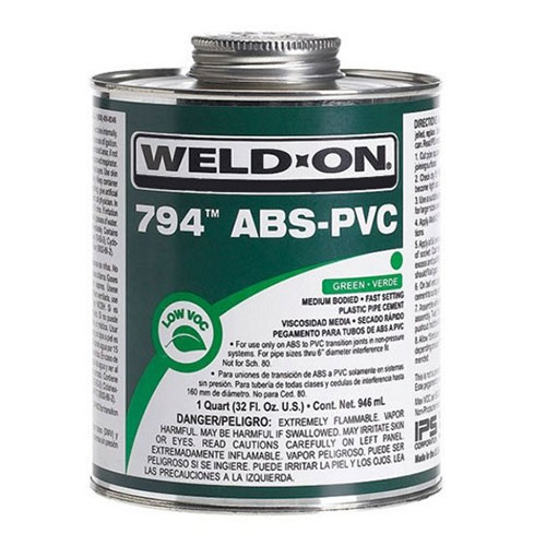 IPS Weld-On&reg; 794 Abs to Pvc Transition Cement, 1 pt