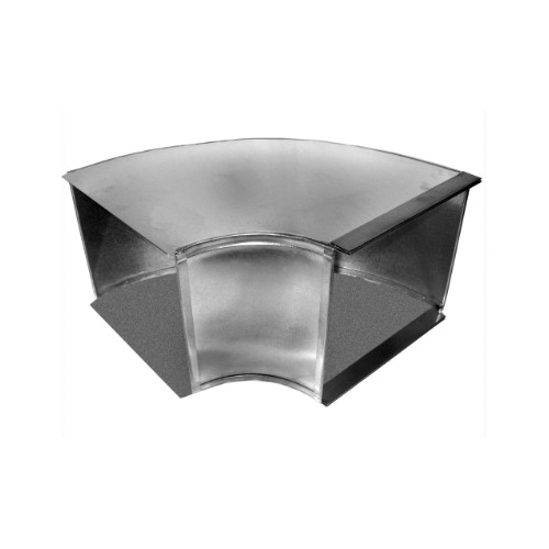 14" x 10" 90 DEG FLAT ELBOW SQUARE LONGWAY