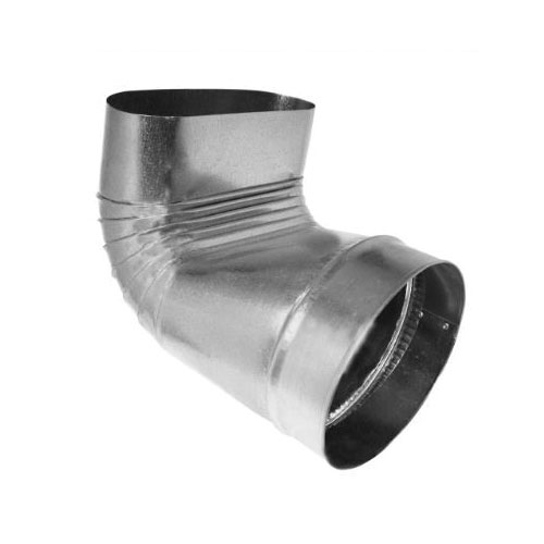 7" 30 GA RND OVAL 90 DEG BUTTONLOCK