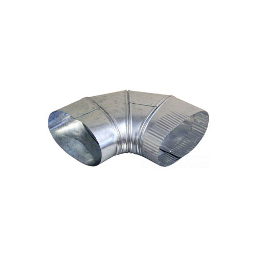 6" OVAL ELBOW 90 DEG FLAT