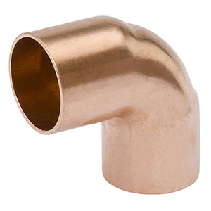1 in Copper Sweat 90 Elbow Clean Bagged