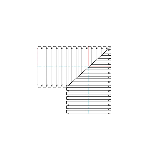 ADS&reg; 18 in SC740 Manifold 90 Bend 1898AN74