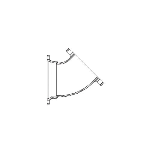 10 in Ductile Iron Mechanical Joint 45 Elbow