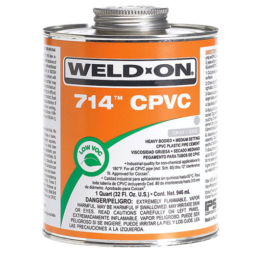 IPS Weld-On&reg; 714 Gray Cpvc Cement, 1 qt