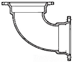 4 in Ductile Iron Mechanical Joint 90 Elbow