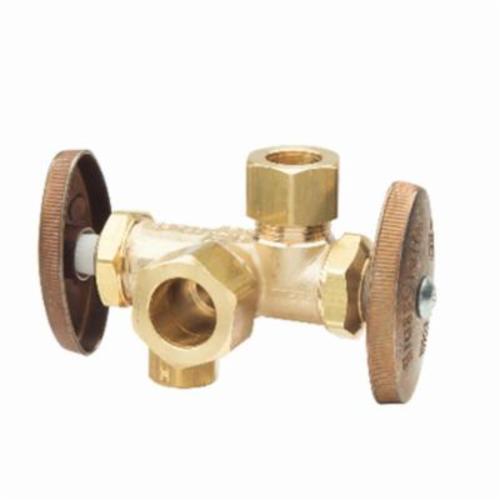 Brasscraft&reg; Cr1903Dvx R Angle Stop, 1/2 x 3/8 x 1/2 in