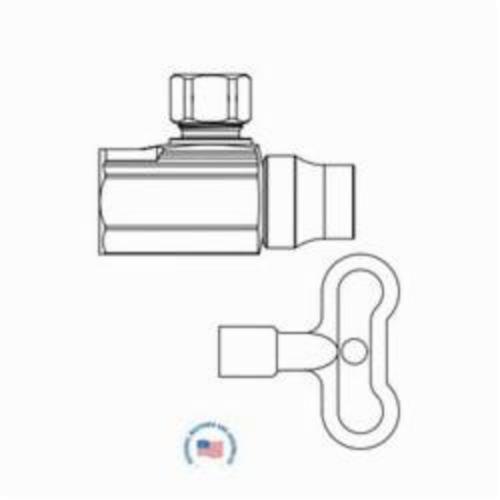 Brasscraft&reg; Ktsr15X C Angle Ball Stop, 3/8 in