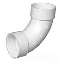 1-1/2 in Pvc Sch 40 Long Sweep 90