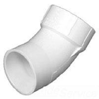 1-1/2 in Pvc Sch 40 Street 45