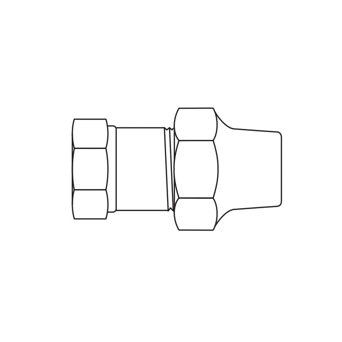 Ford C102-23-Nl Stop Coupling, 5/8 x 3/4 in