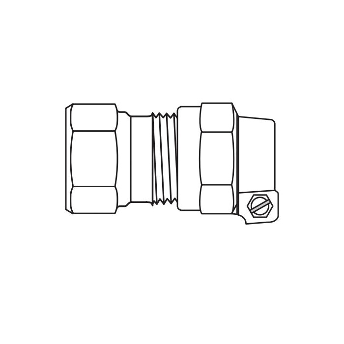 Ford C14-67-Nl Straight Coupling, 1-1/2 x 2 in