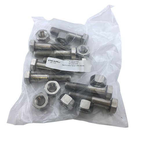 6"& 8" FLANGE 304 S.S. BOLT & NUT