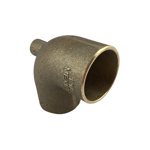 1 in Copper Sweat CxFxC Baseboard Tee Gs